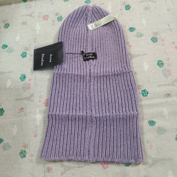 Acne Studios Purple Wool Knit Hat - Picture 2 of 8